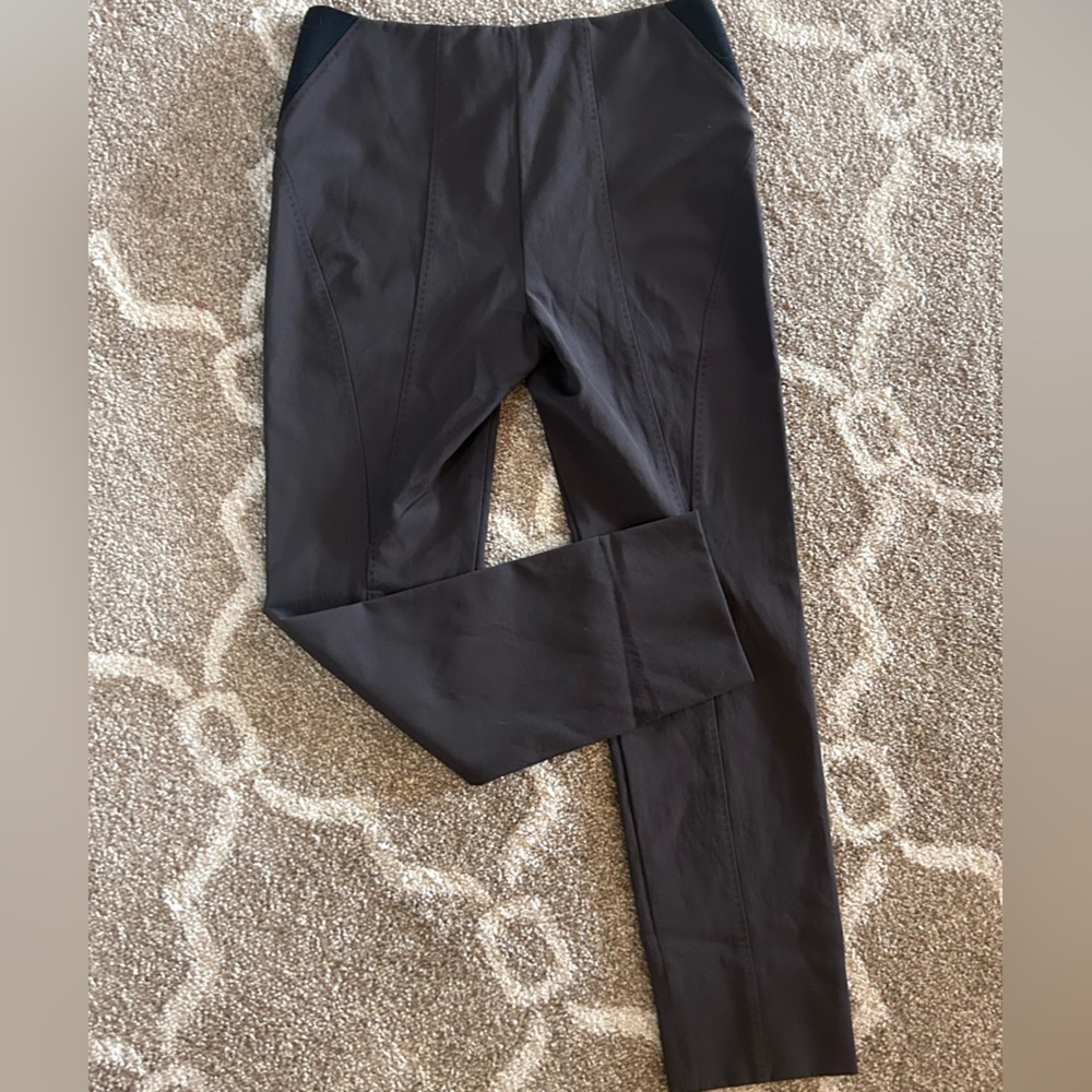 Armani Collezioni Brown Slim Straight Leg Ponte Pants